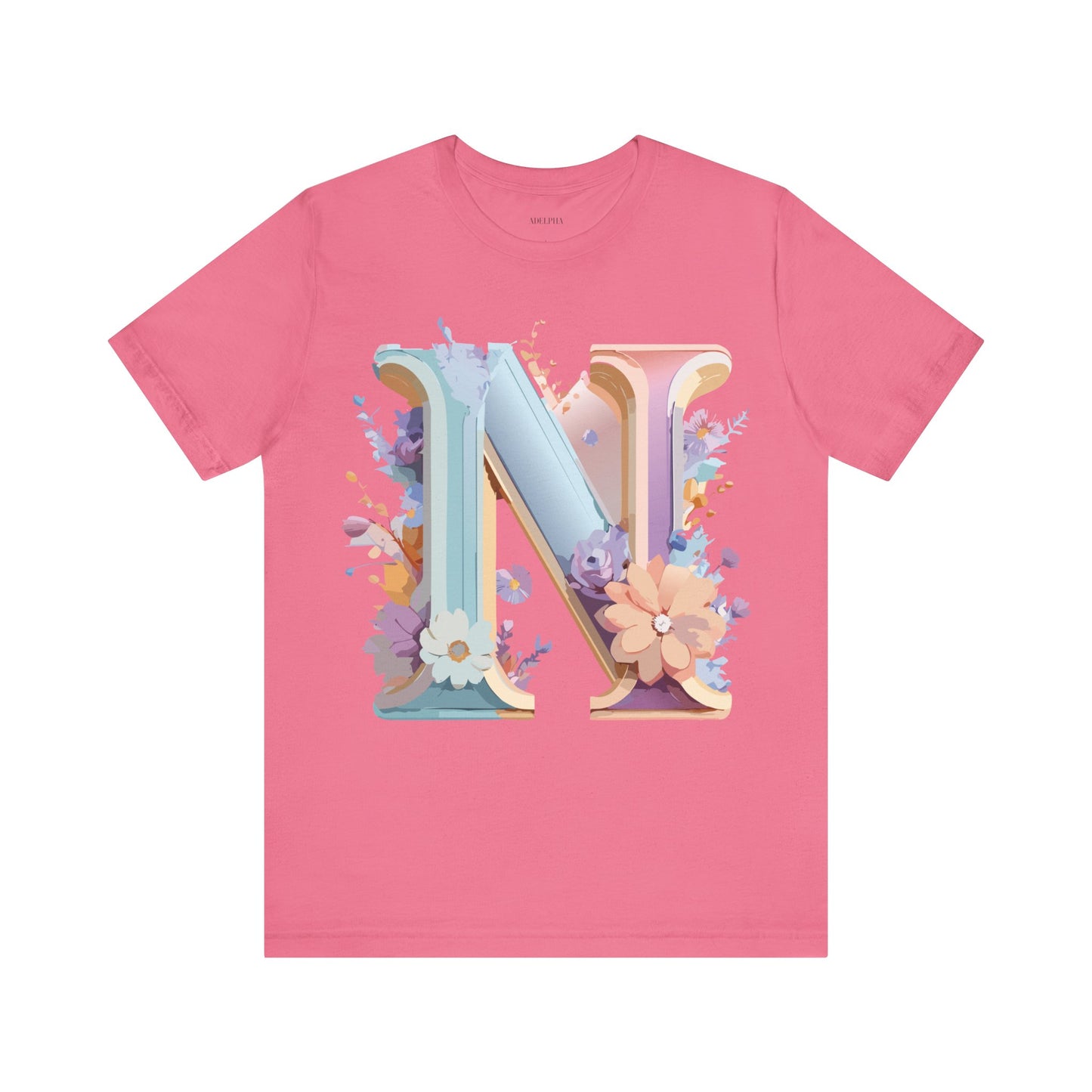 Natural Cotton Tee Shirt - Letters Collection - N