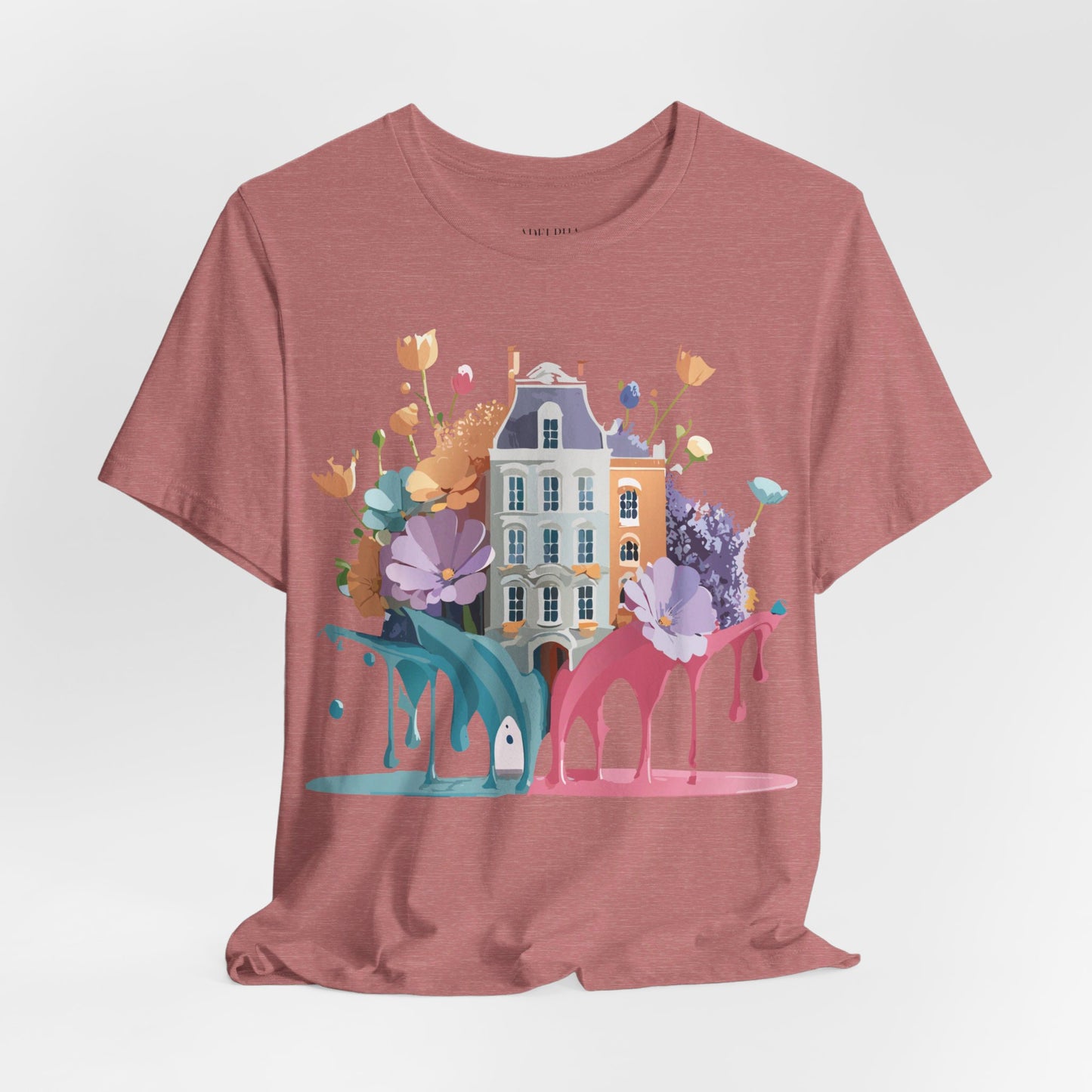 Natural Cotton Tee Shirt - Beautiful Places Collection - Amsterdam