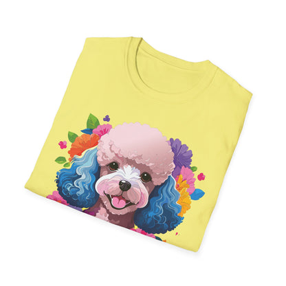 Unisex Dog Shirt Softstyle Tee 100 Percent Cotton Animal Print