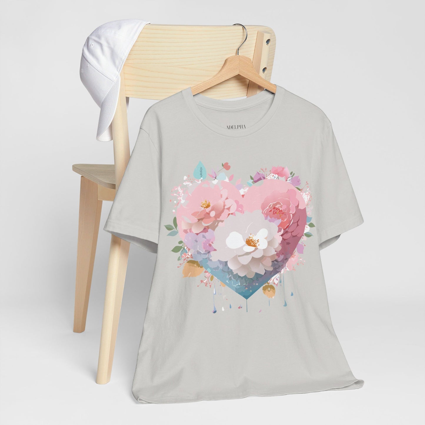 T-Shirt aus natürlicher Baumwolle – Love Story-Kollektion