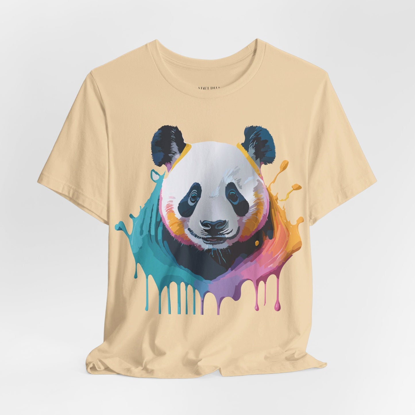 T-Shirt aus natürlicher Baumwolle mit Panda