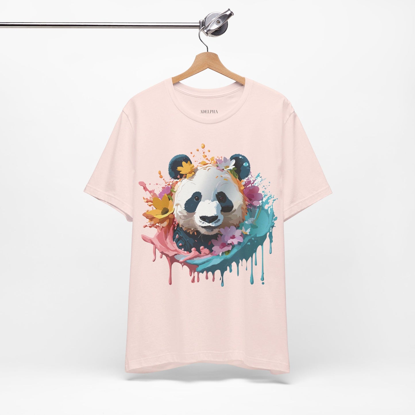 T-Shirt aus natürlicher Baumwolle mit Panda