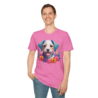 Dog Shirt Unisex Animal Short Sleeve Tee Gildan Softstyle 64000 Cotton Tee