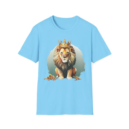Unisex Lion Shirt Animal Tee Softstyle Gildan 64000 100 Percent Cotton Tee