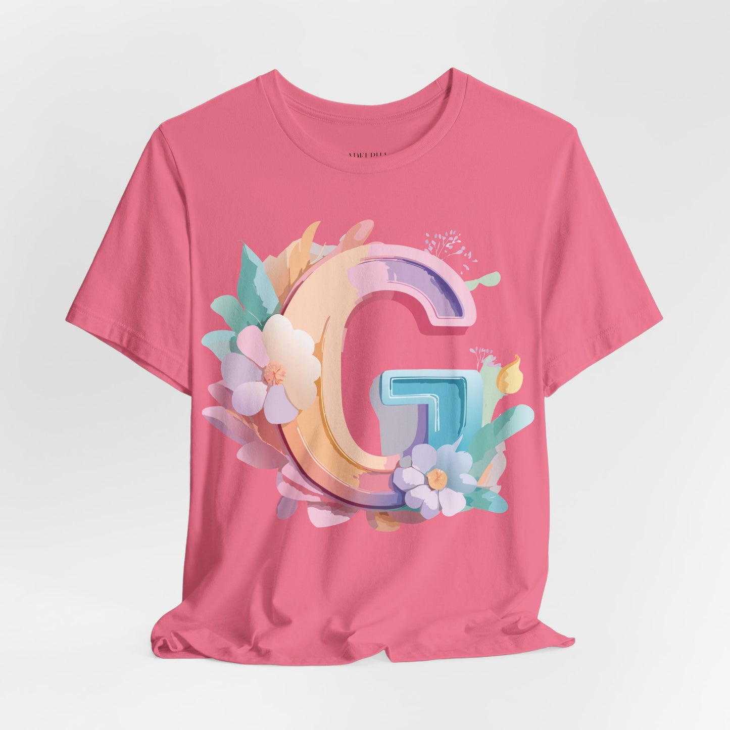 Natural Cotton Tee Shirt - Letters Collection - G