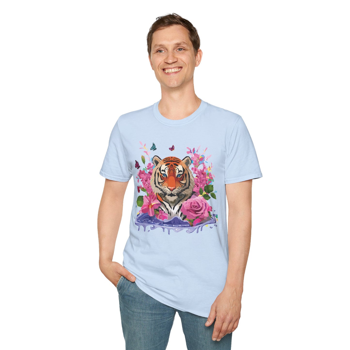Tiger Shirt, Shirt with Tiger, Animal Tee, Shirt with Animals