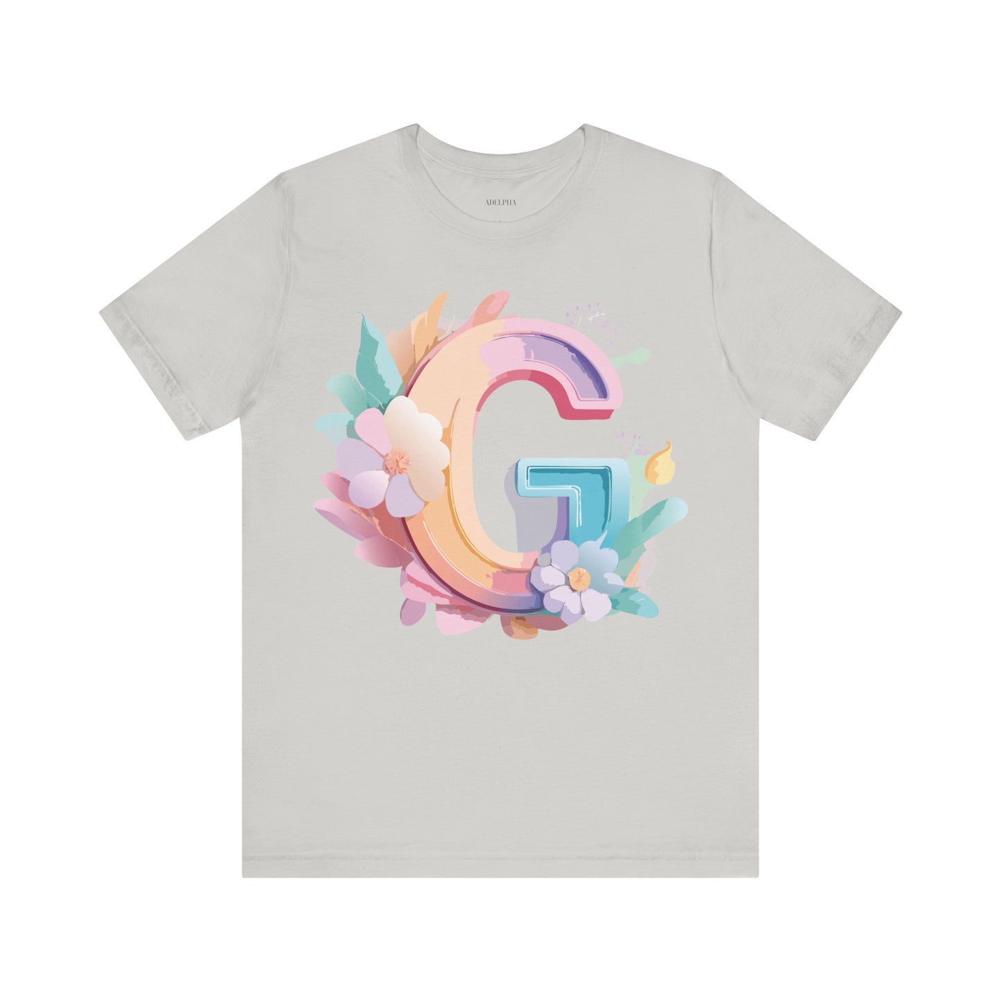 Natural Cotton Tee Shirt - Letters Collection - G