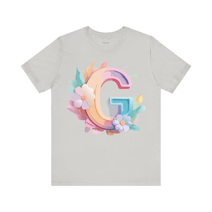 Natural Cotton Tee Shirt - Letters Collection - G Printify