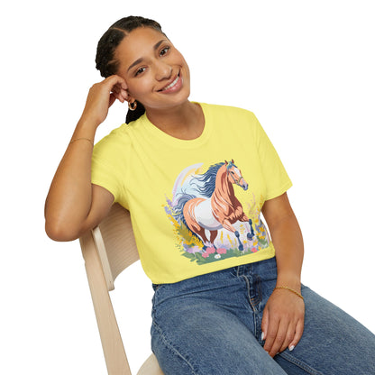 Horse Shirt Unisex Gildan Softstyle Tee 100 Ring Spun Cotton