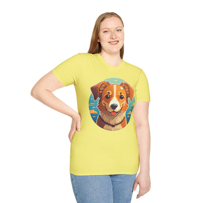 Dog Shirt Unisex Animal Tee One Hundred Percent Cotton Softstyle Gildan 64000