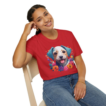 Dog Shirt Unisex Animal Tee Softstyle 64000 Gildan RingSpun Cotton