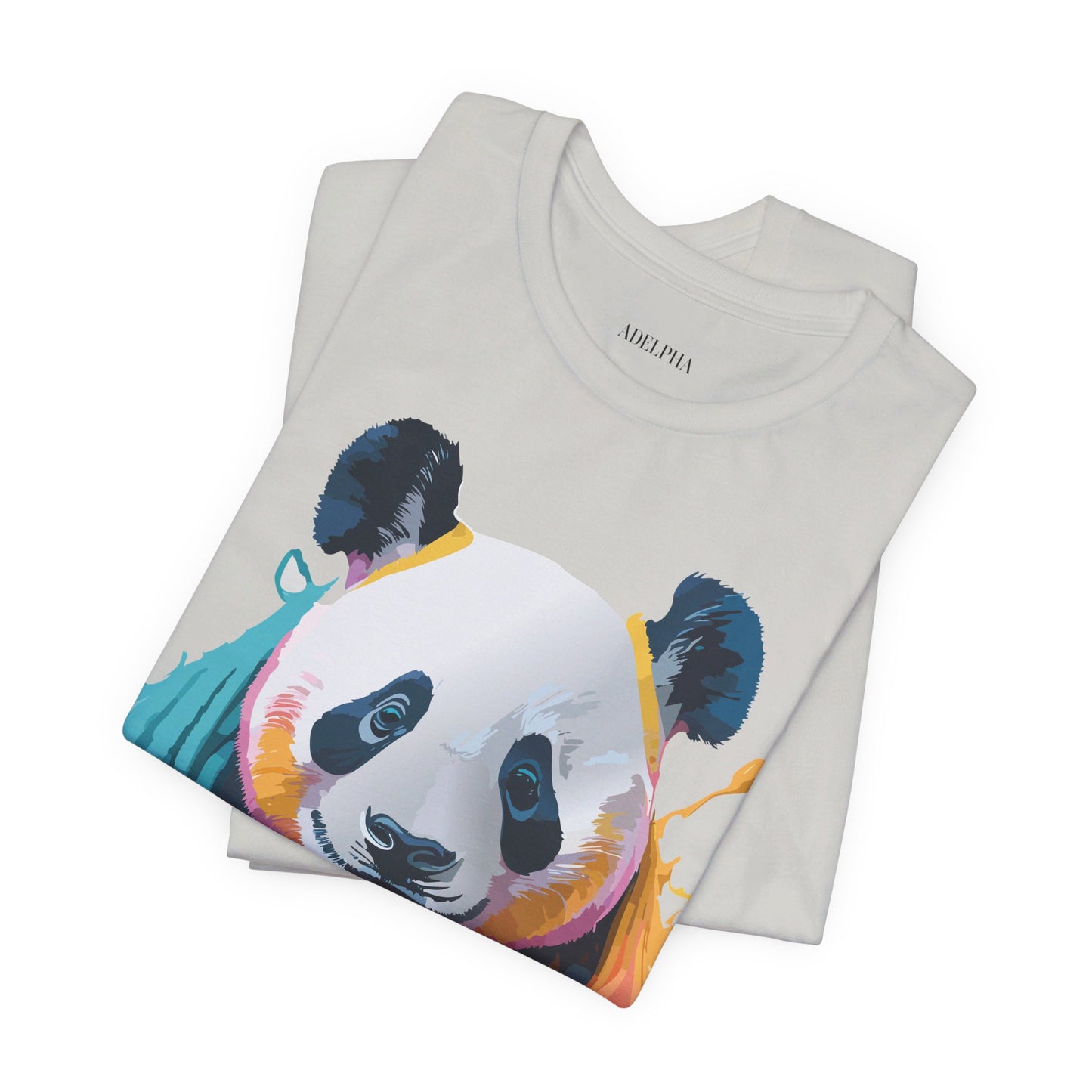 T-Shirt aus natürlicher Baumwolle mit Panda