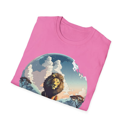 Lion Shirt Unisex Animal Tee Gildan Softstyle 64000 One Hundred Percent Cotton