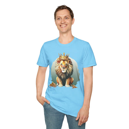 Unisex Lion Shirt Animal Tee Softstyle Gildan 64000 100 Percent Cotton Tee