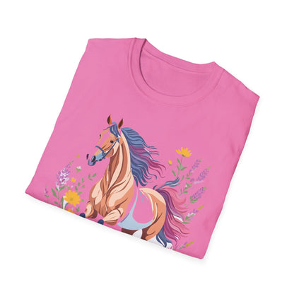 Horse Shirt Unisex Softstyle 64000 Cotton Tee Gildan 100 Percent Ring Spun