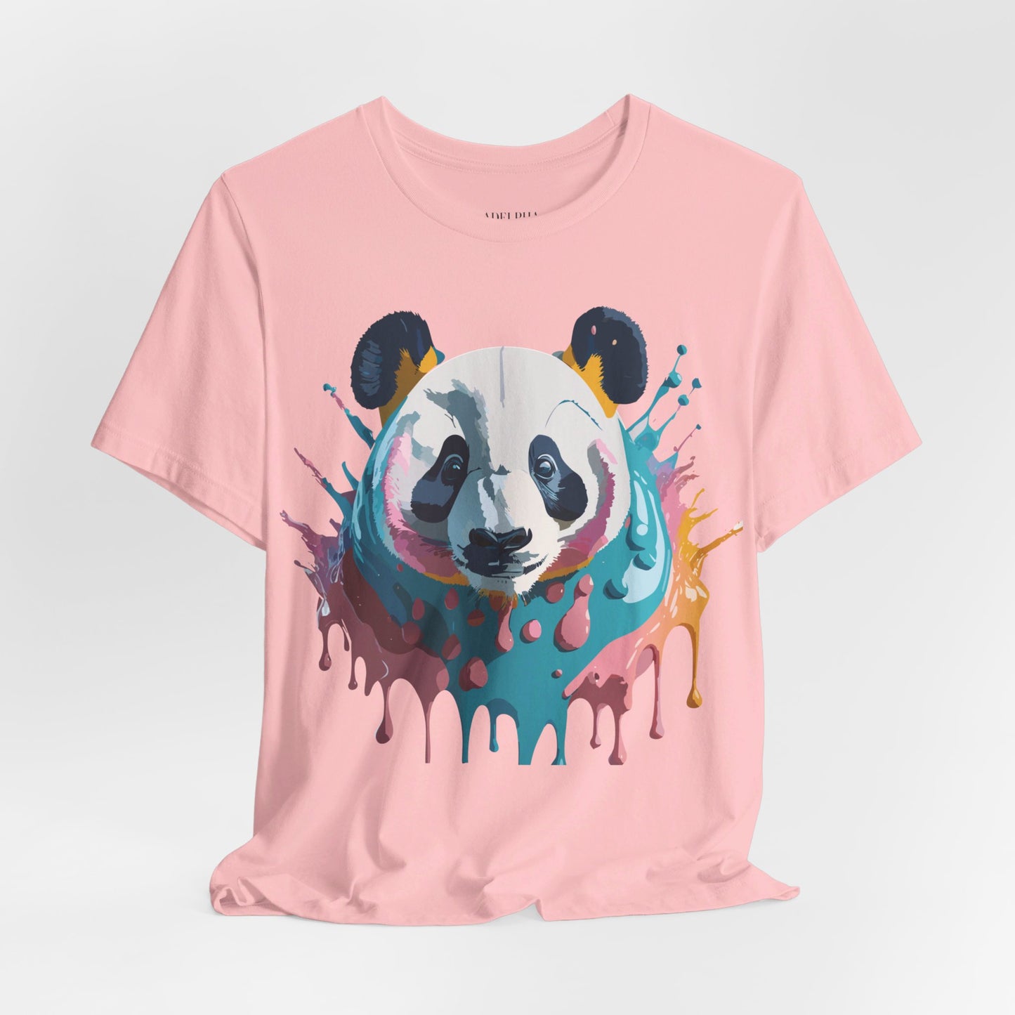 Natural Cotton Tee Shirt with Panda