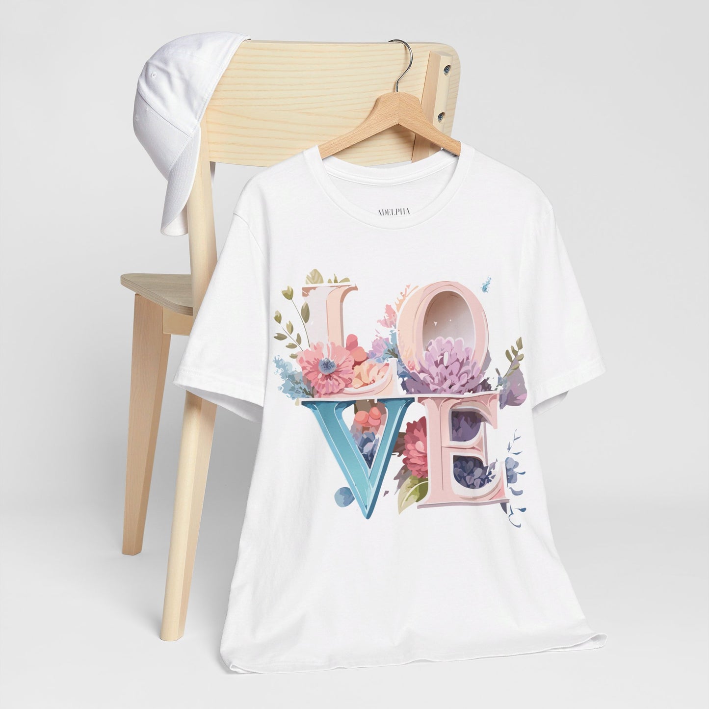 T-Shirt aus natürlicher Baumwolle – Love Story-Kollektion