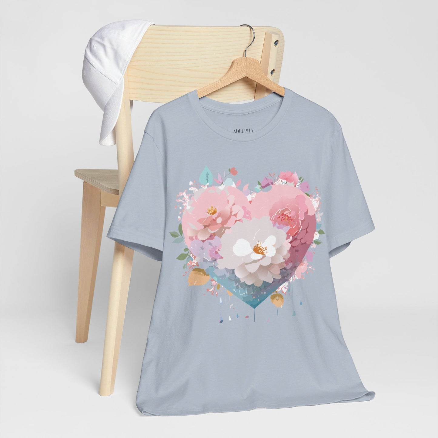 T-Shirt aus natürlicher Baumwolle – Love Story-Kollektion