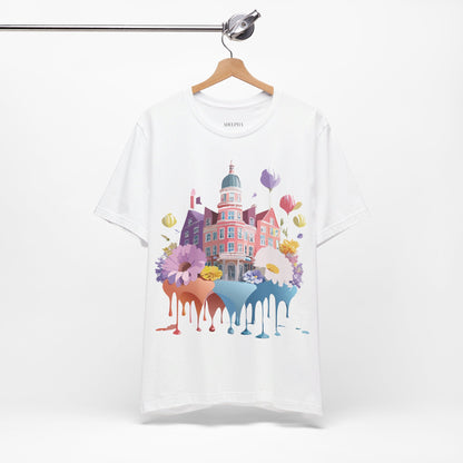 Natural Cotton Tee Shirt - Beautiful Places Collection - Amsterdam Printify