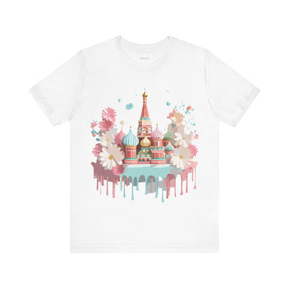 Natural Cotton Tee Shirt - Beautiful Places Collection - Moscow Printify