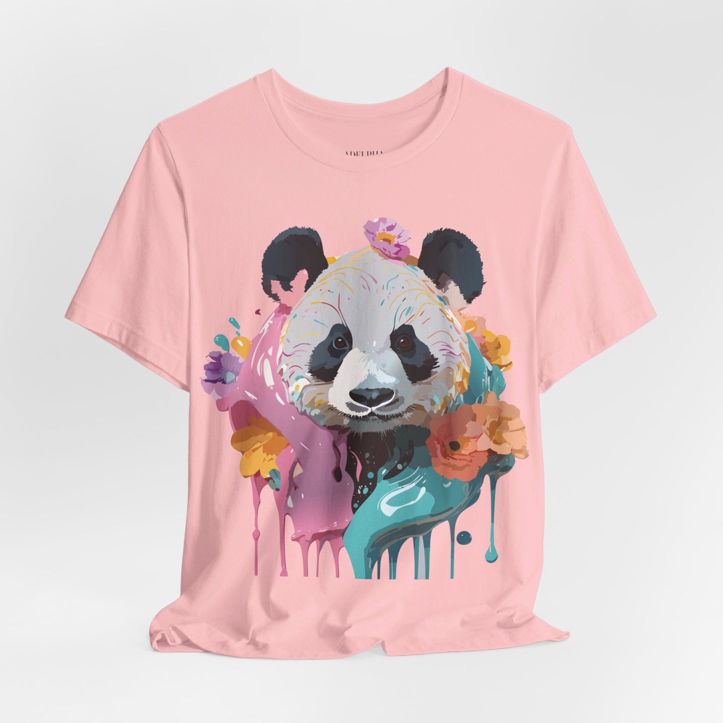 T-Shirt aus natürlicher Baumwolle mit Panda