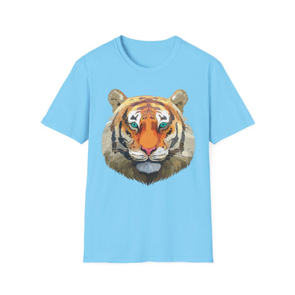 Tiger Shirt Unisex Animal Tee Gildan Softstyle 64000 Cotton Tee