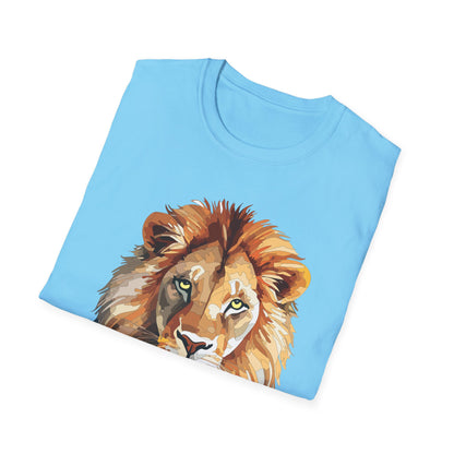 Lion Shirt Unisex Animal Tee Gildan Softstyle 64000 100 Percent Ring Spun Cotton