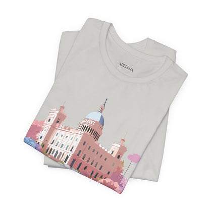 Natural Cotton Tee Shirt - Beautiful Places Collection - Madrid Printify