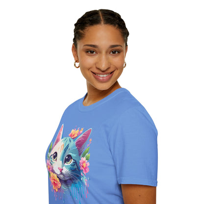 Cat Shirt Unisex Cat Lover Tee Premium Gildan Softstyle 64000 Lightweight