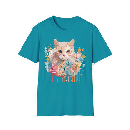 Unisex Cat Shirt Kitten Tee Cat Lover Tee Softstyle 64000 Gildan
