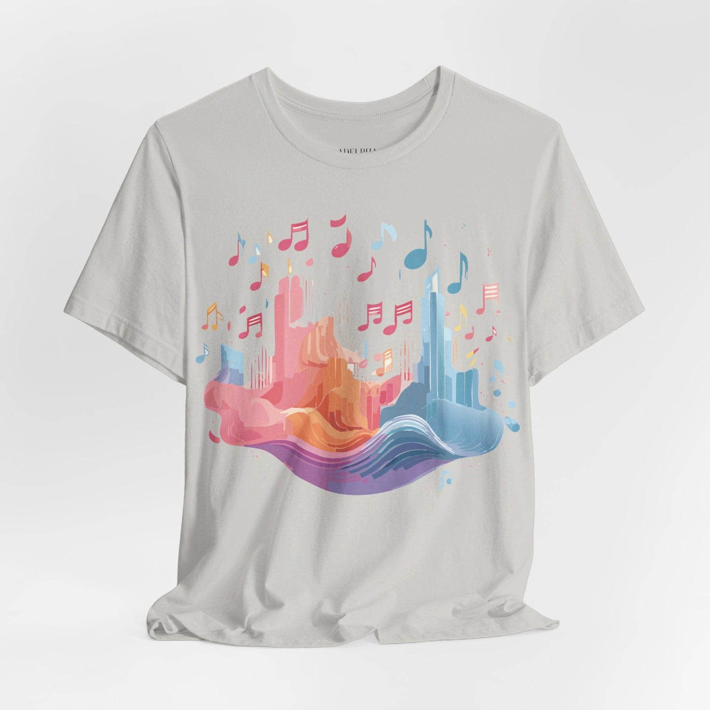 T-Shirt aus natürlicher Baumwolle – Musikkollektion