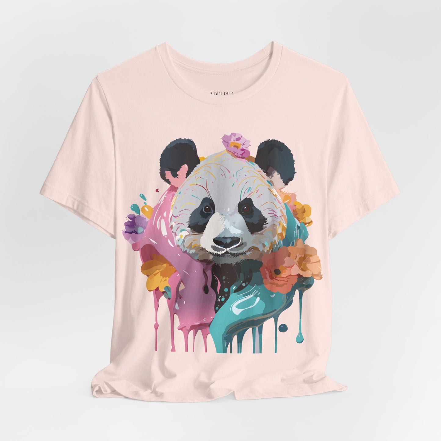 T-shirt en coton naturel avec panda