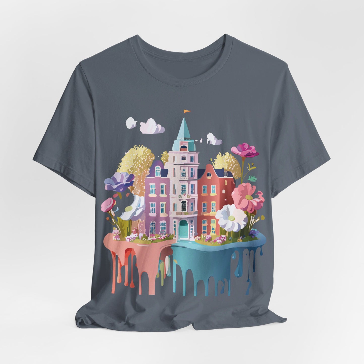 Natural Cotton Tee Shirt - Beautiful Places Collection - Amsterdam