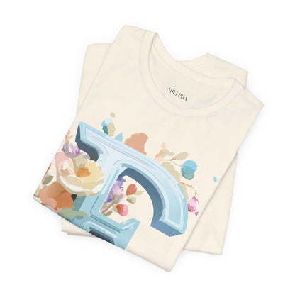 Natural Cotton Tee Shirt - Letters Collection - E Printify