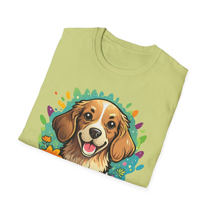 Dog Lover Unisex Animal Print T Shirt Cotton Tee Gildan Softstyle 64000