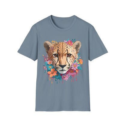 Cheetah Print Unisex Softstyle Tee Gildan 64000 Cotton Short Sleeve Shirt
