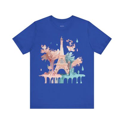 Natural Cotton Tee Shirt - Beautiful Places Collection - Paris Printify
