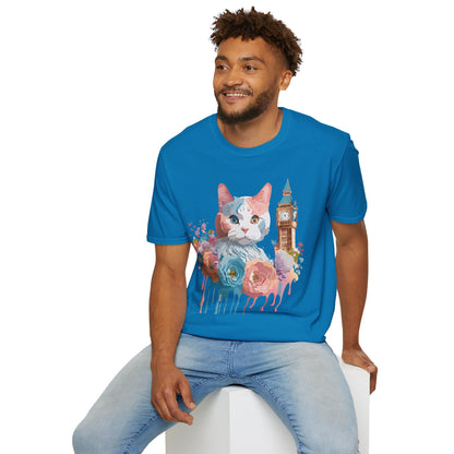 Cat Shirt Unisex Tee Softstyle 64000 Gildan Ring Spun Cotton