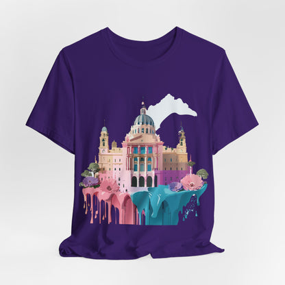 Natural Cotton Tee Shirt - Beautiful Places Collection - Madrid Printify