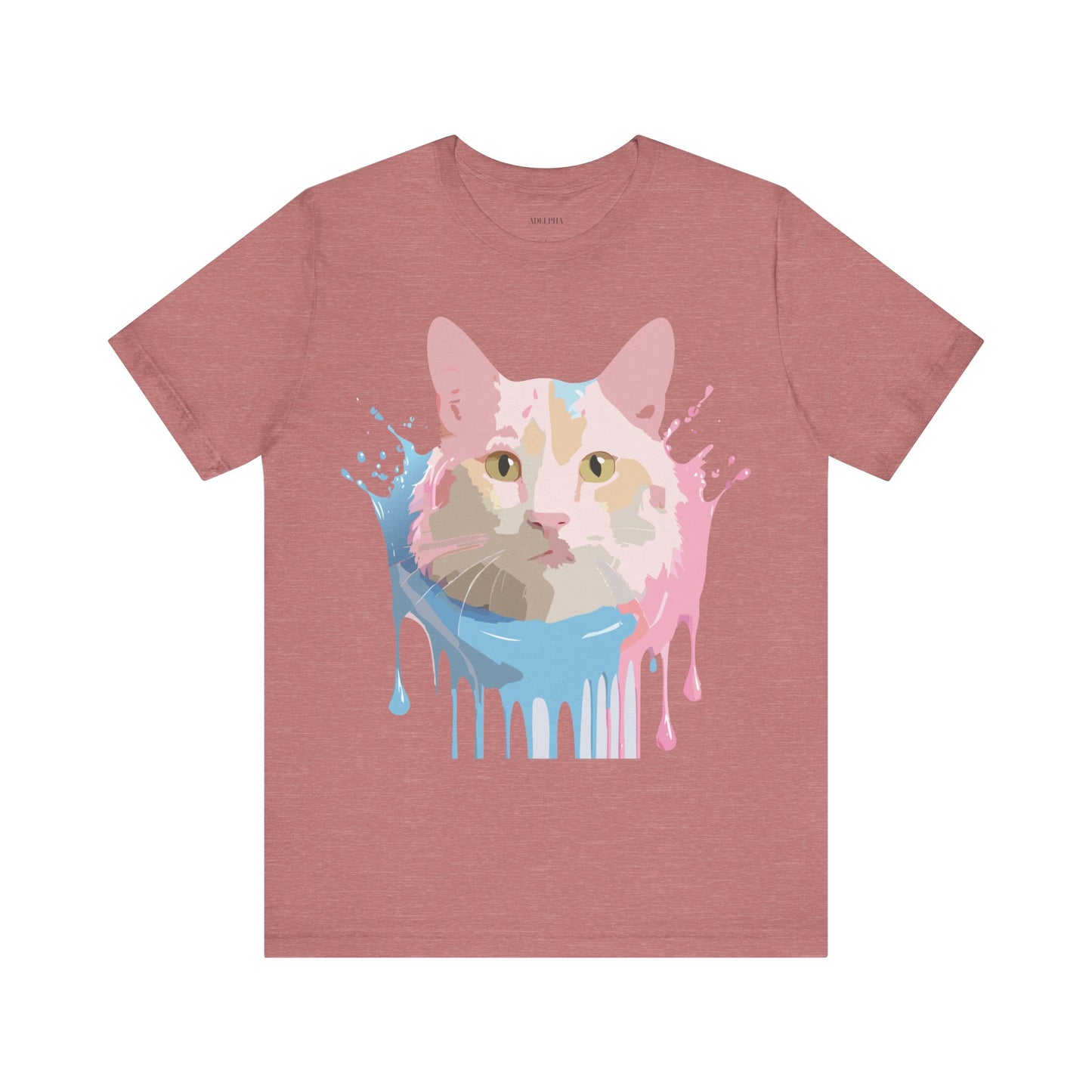 T-Shirt aus natürlicher Baumwolle mit Katze