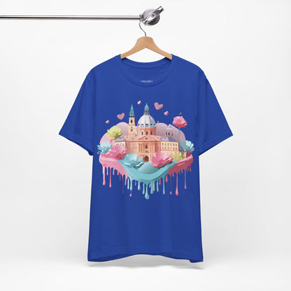 Natural Cotton Tee Shirt - Beautiful Places Collection - Prague Printify