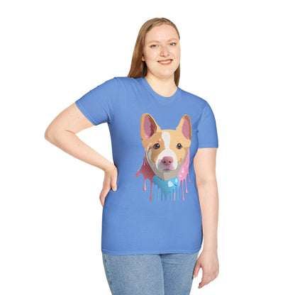 Dog Shirt Unisex Animal Print Tee Cotton T Shirt For Pet Lovers