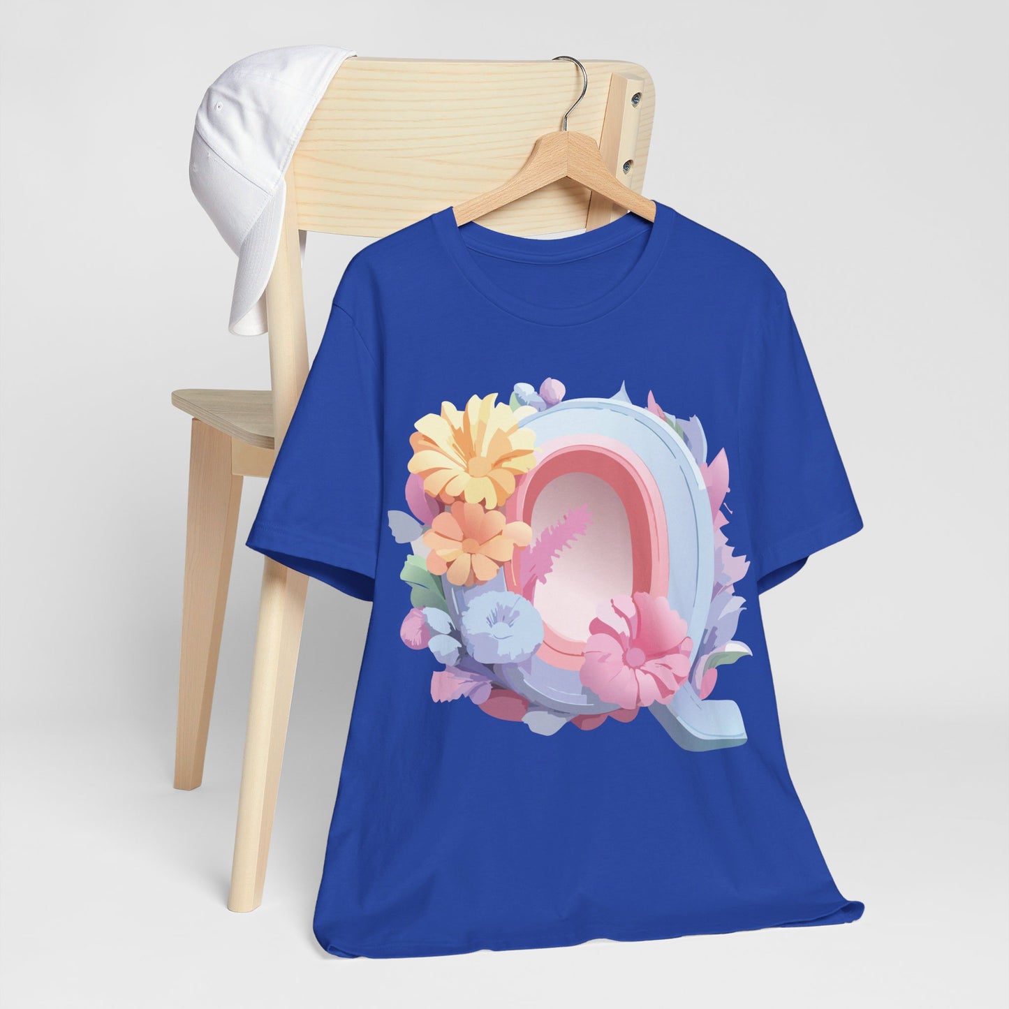 T-shirt en coton naturel - Collection Lettres - Q