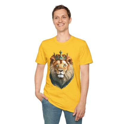 Lion Shirt Unisex Softstyle Tee Gildan 64000 100 Percent Ring Spun Cotton