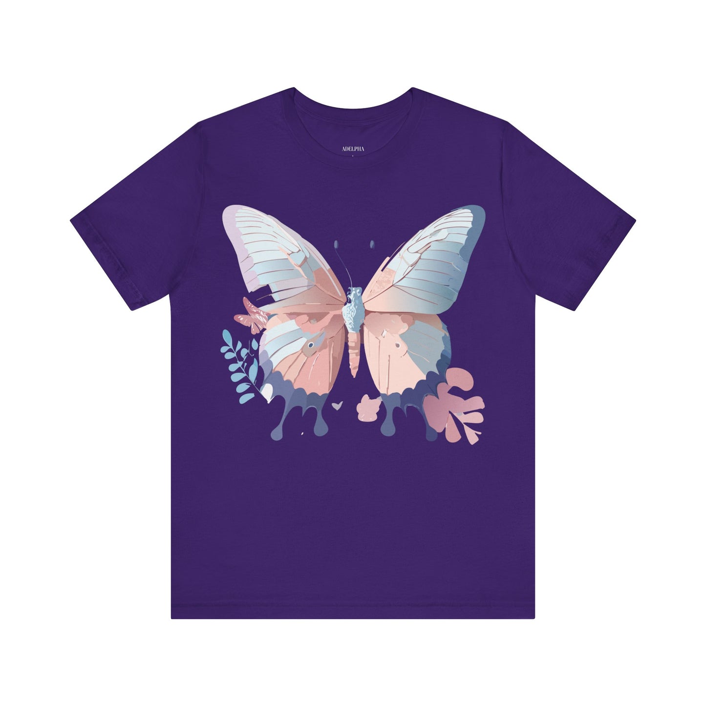 T-Shirt aus natürlicher Baumwolle mit Schmetterling