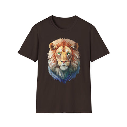 Lion Shirt Unisex Animal Tee Gildan Softstyle 64000 Cotton Tee