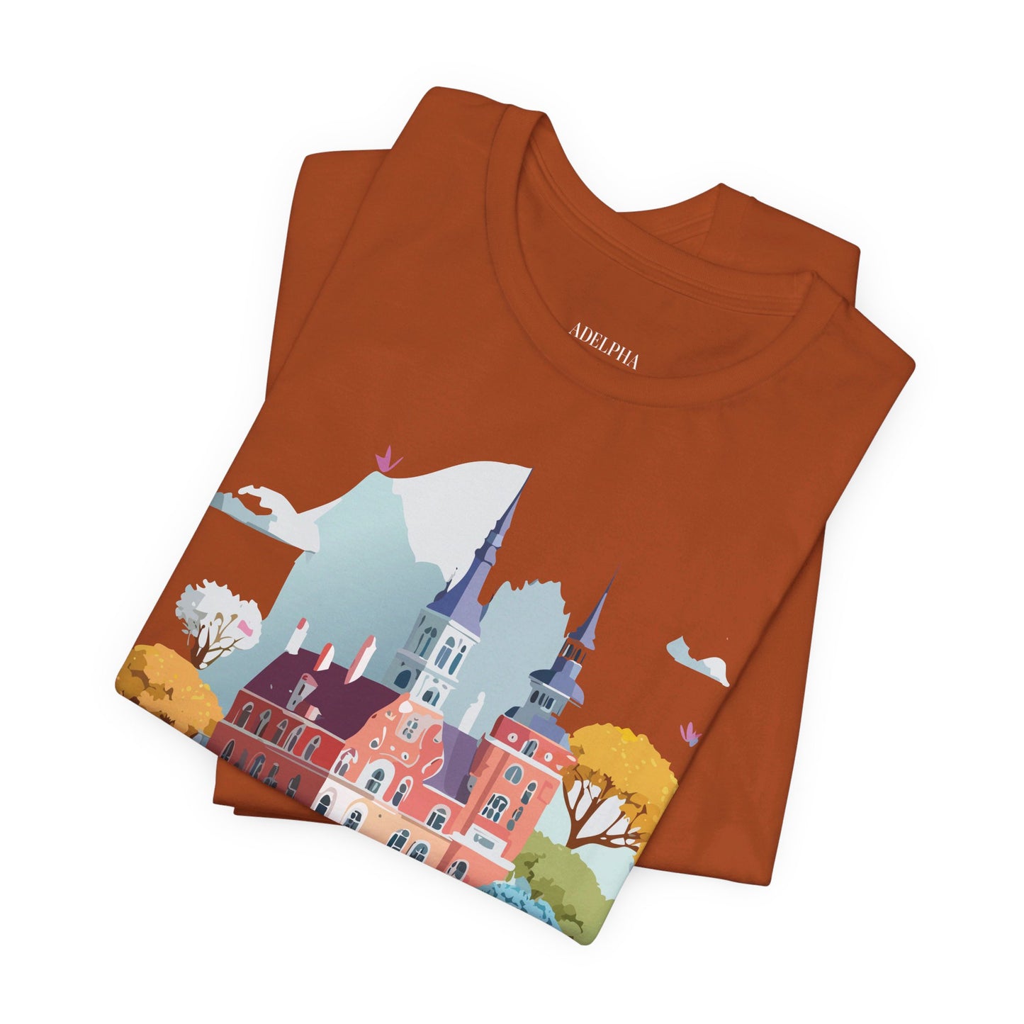 Natural Cotton Tee Shirt - Beautiful Places Collection - Warnemünde and Rostock - Germany