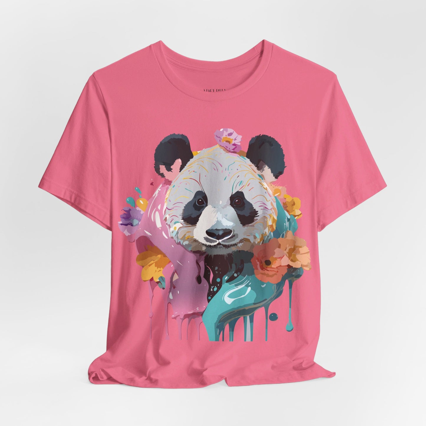 T-Shirt aus natürlicher Baumwolle mit Panda