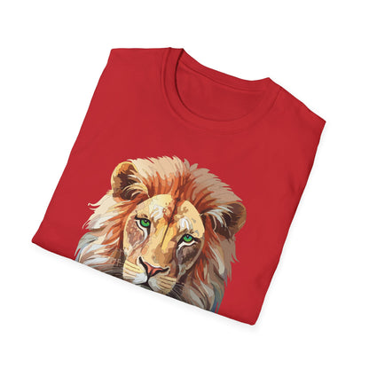 Lion Shirt Unisex Animal Tee Gildan Softstyle 64000 Cotton Tee