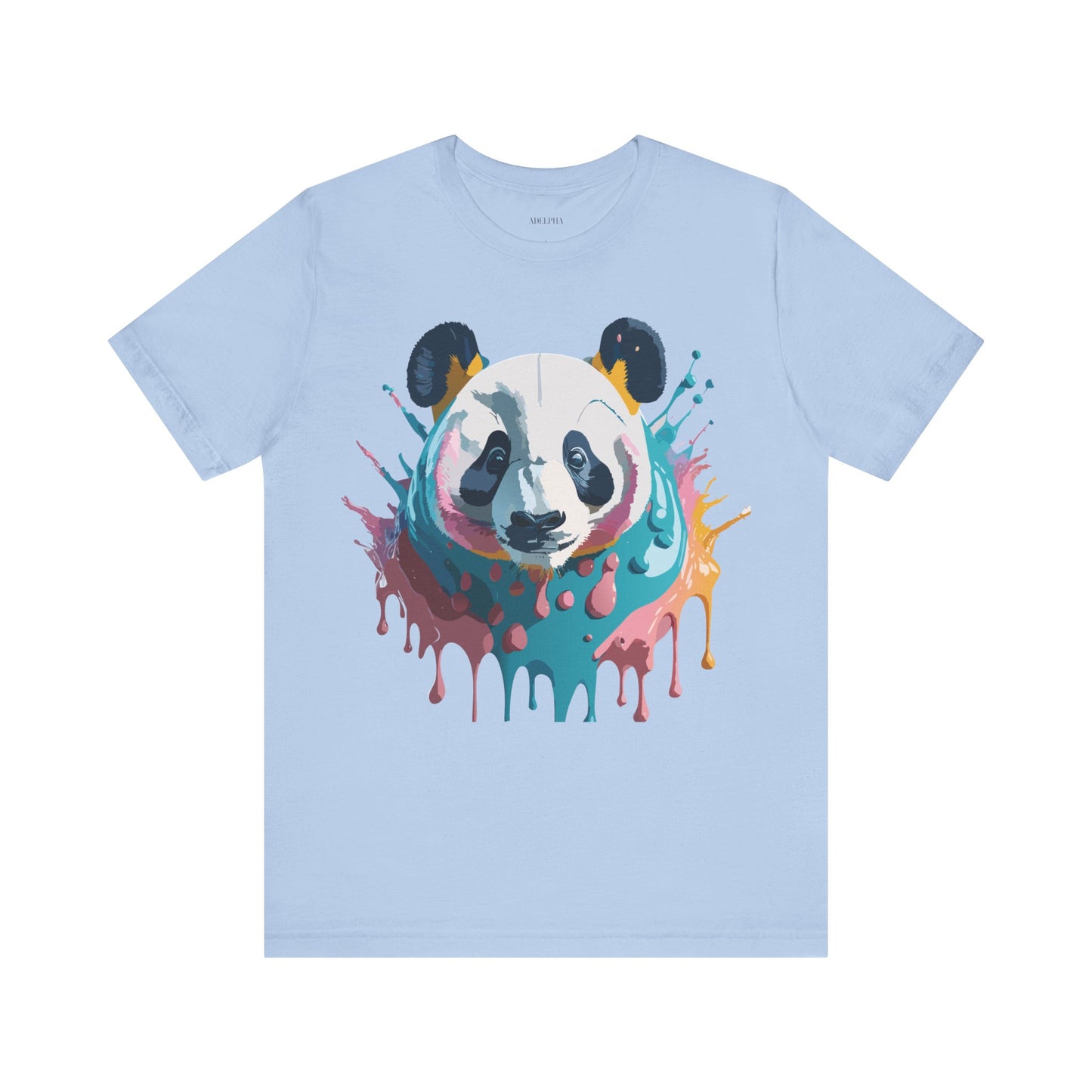 Natural Cotton Tee Shirt with Panda